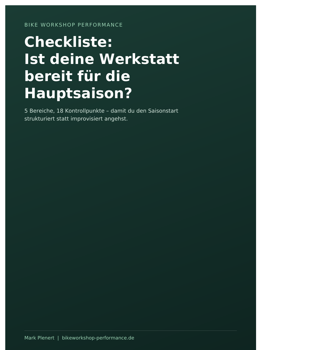 Checkliste: Ist deine Werkstatt bereit für die Hauptsaison?