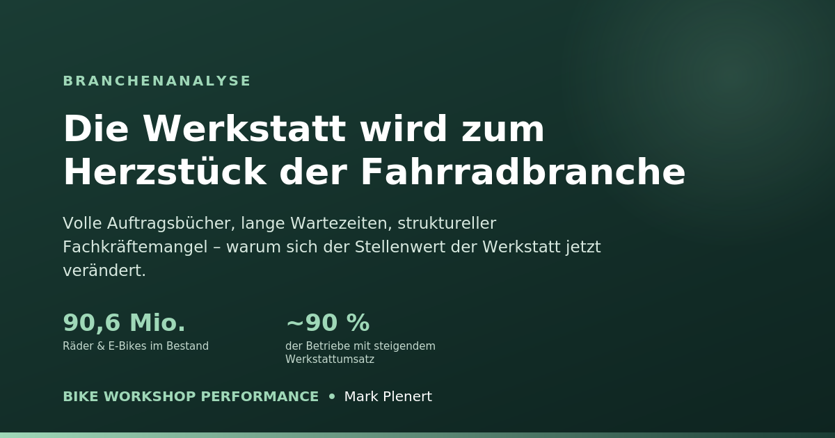 Die Werkstatt wird zum Herzstück: Warum sich der Stellenwert in der Fahrradbranche gerade verschiebt